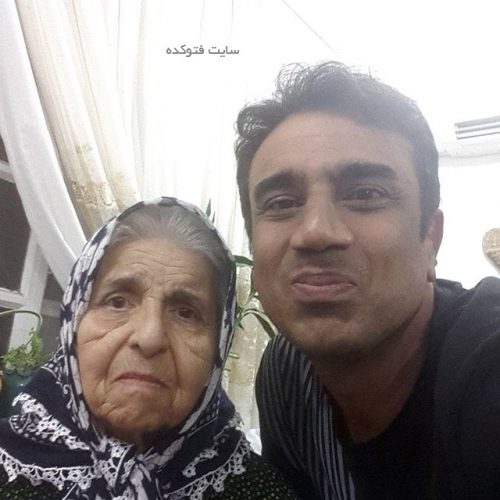 عکس نصرالله رادش و مادرش